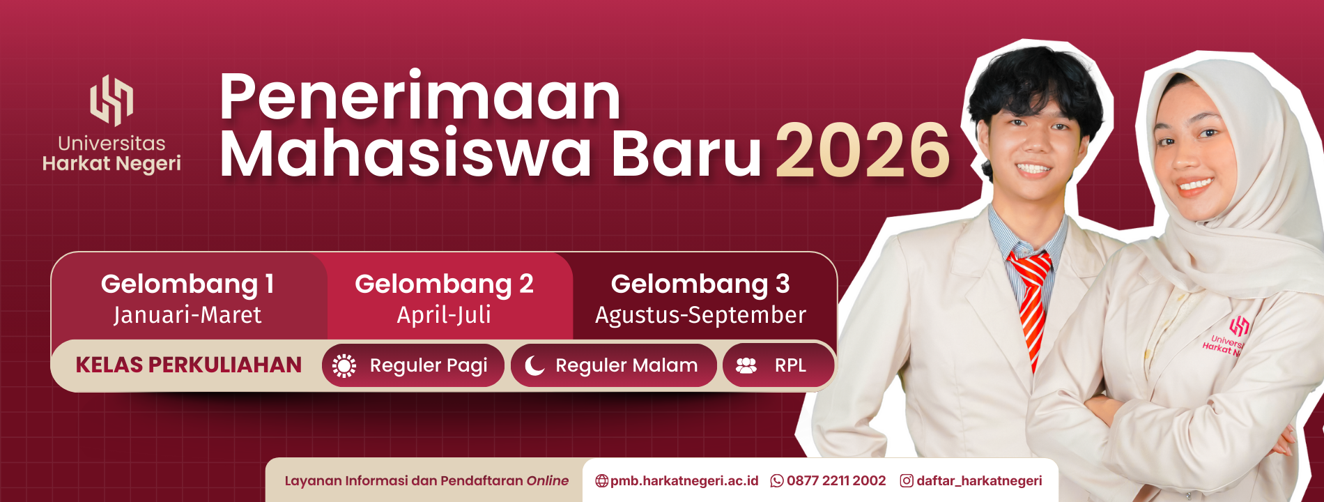Slider PMB Universitas Harkat Negeri